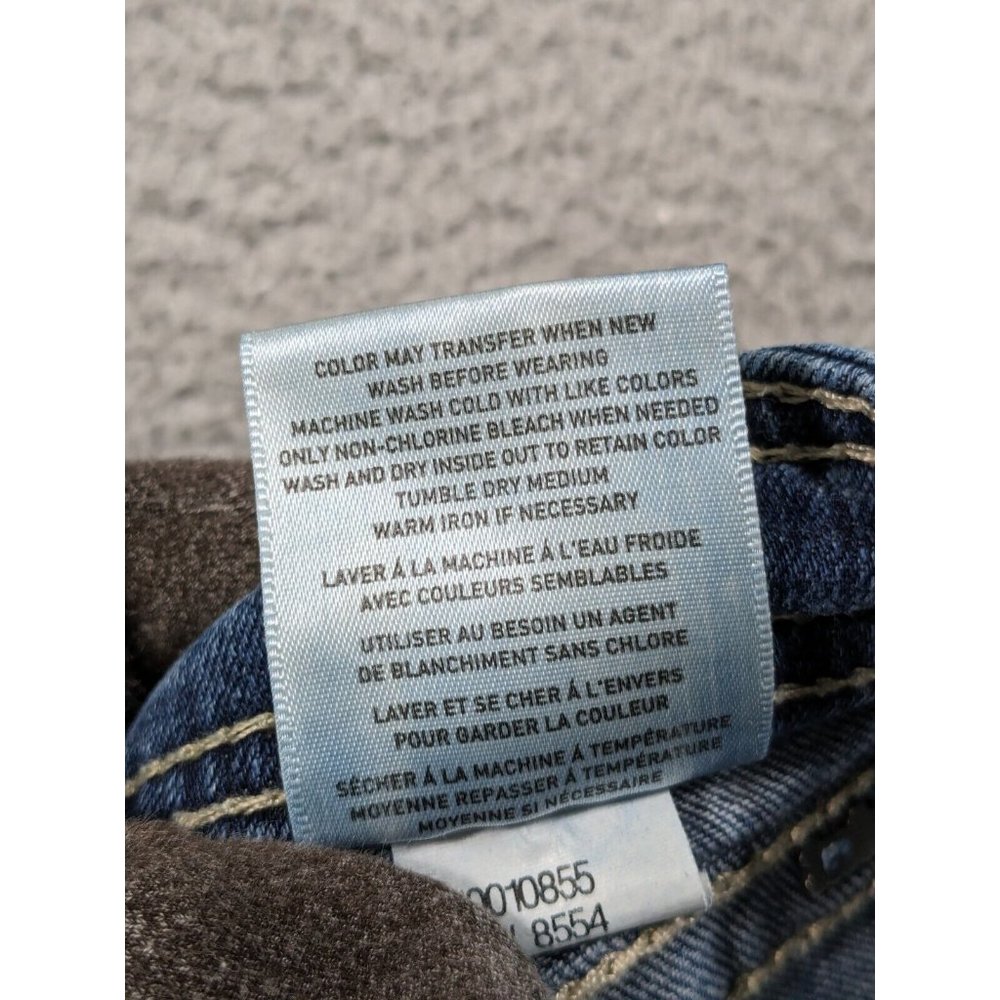 Ariat Jeans Womens 28 Turquoise Whipstitch Boot Flap Pockets Western Blue - Picture 6 of 16